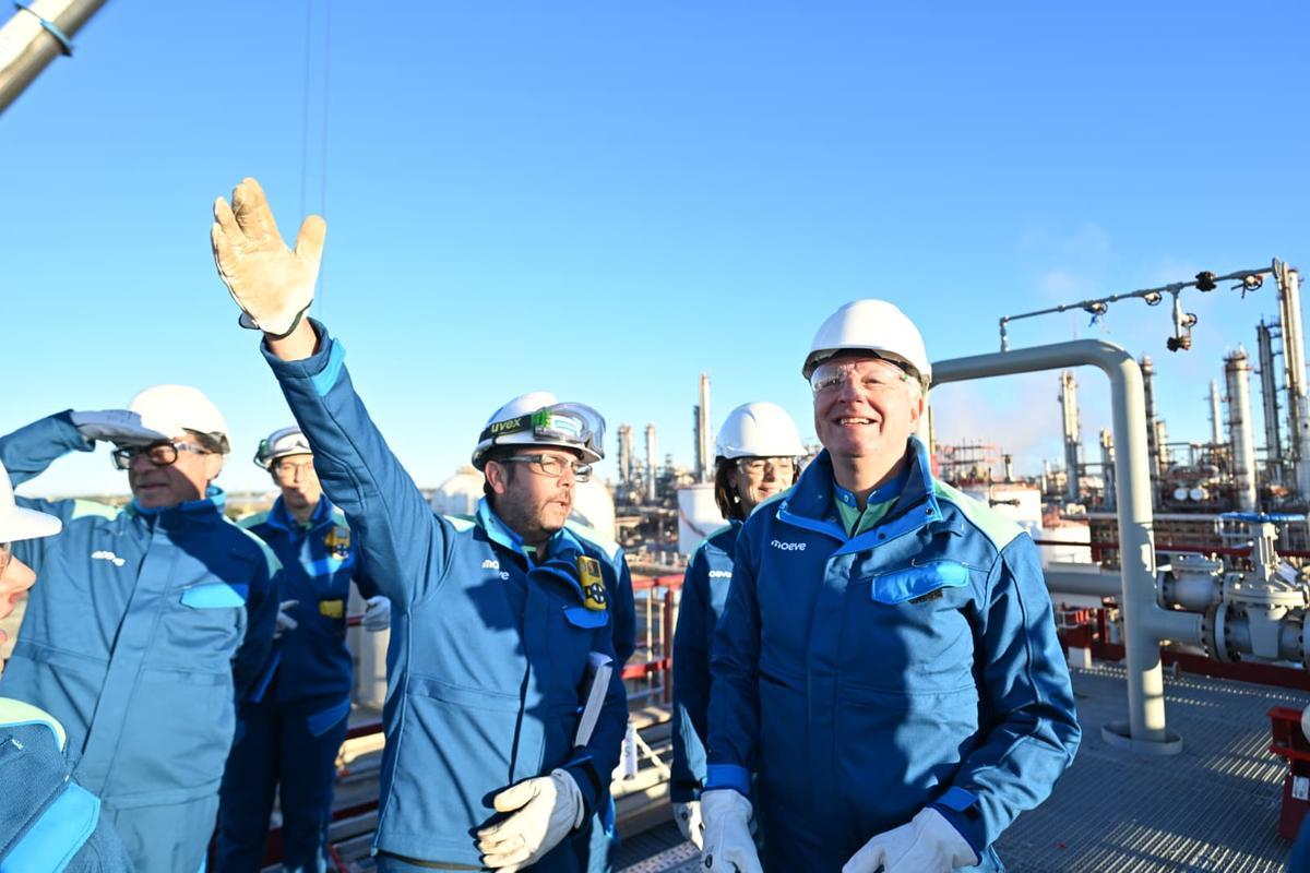 La construcción de su planta de biocombustibles 2G en Huelva.