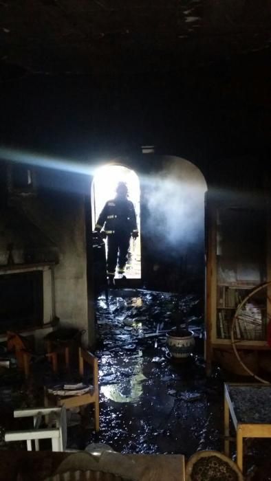 Incendio de una vivienda en Churriana