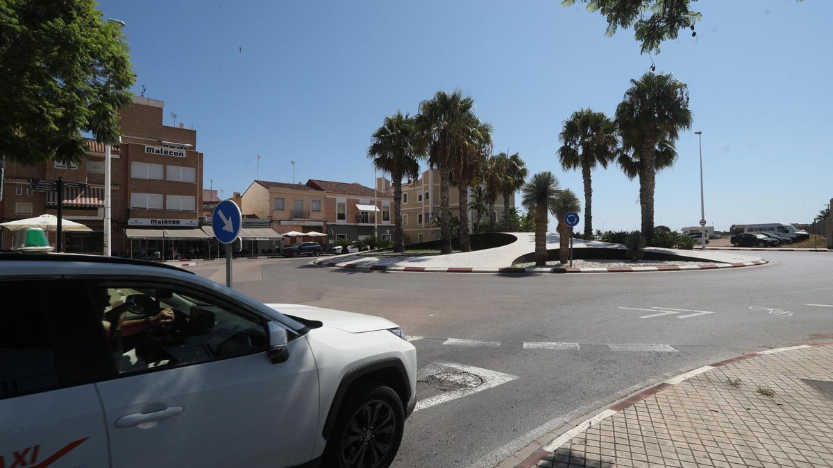 Lugar donde un conductor ha sido tiroteado por otro en el Port de Sagunt.