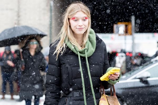 Street Style NY: sudadera verde