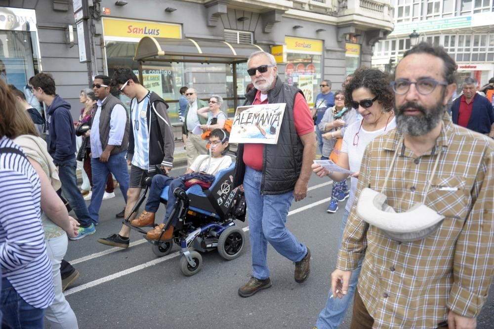 Manifiestación por los refugiados en A Coruña