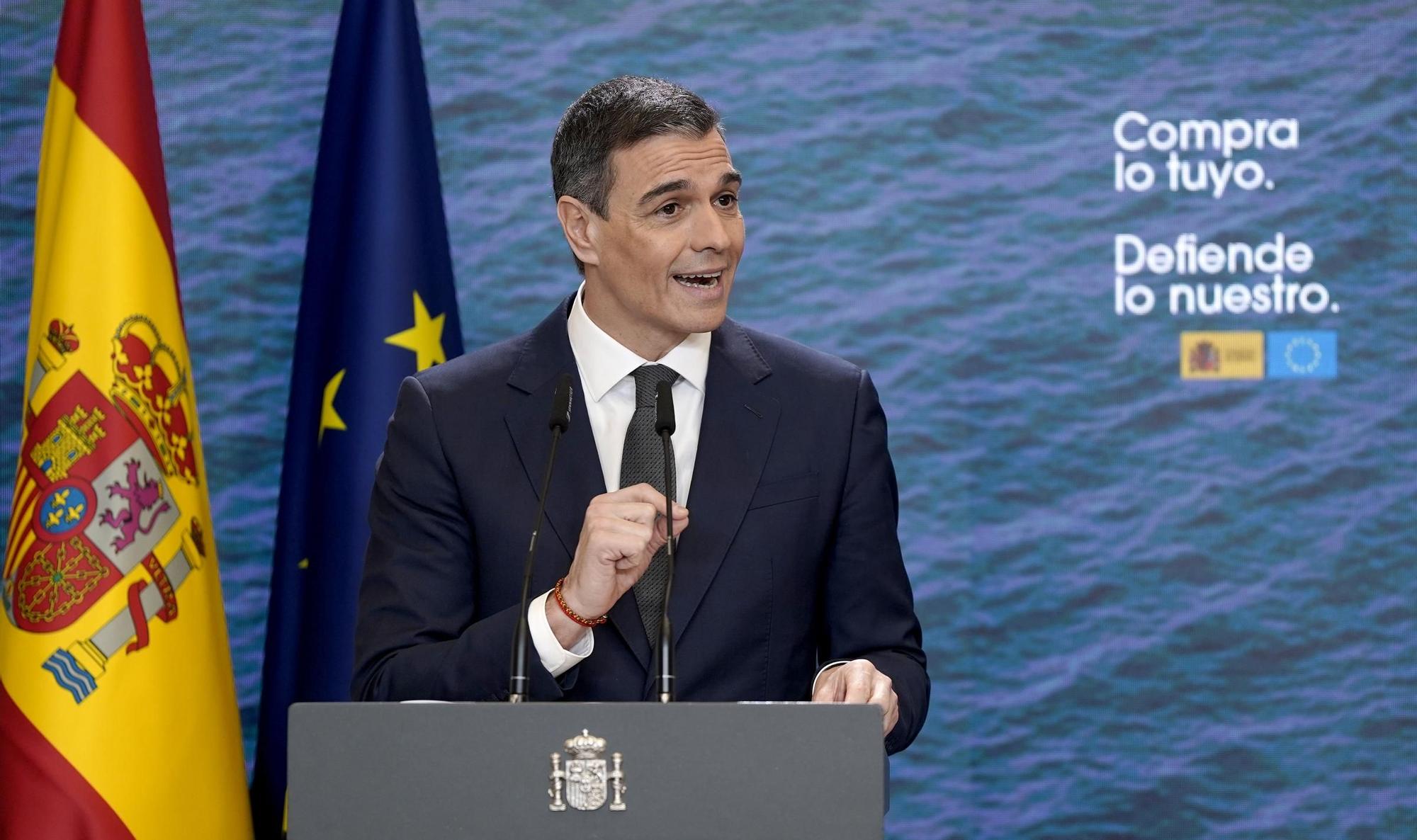 Pedro Sánchez comparece en Moncloa tras el anuncio de aranceles de Donald Trump
