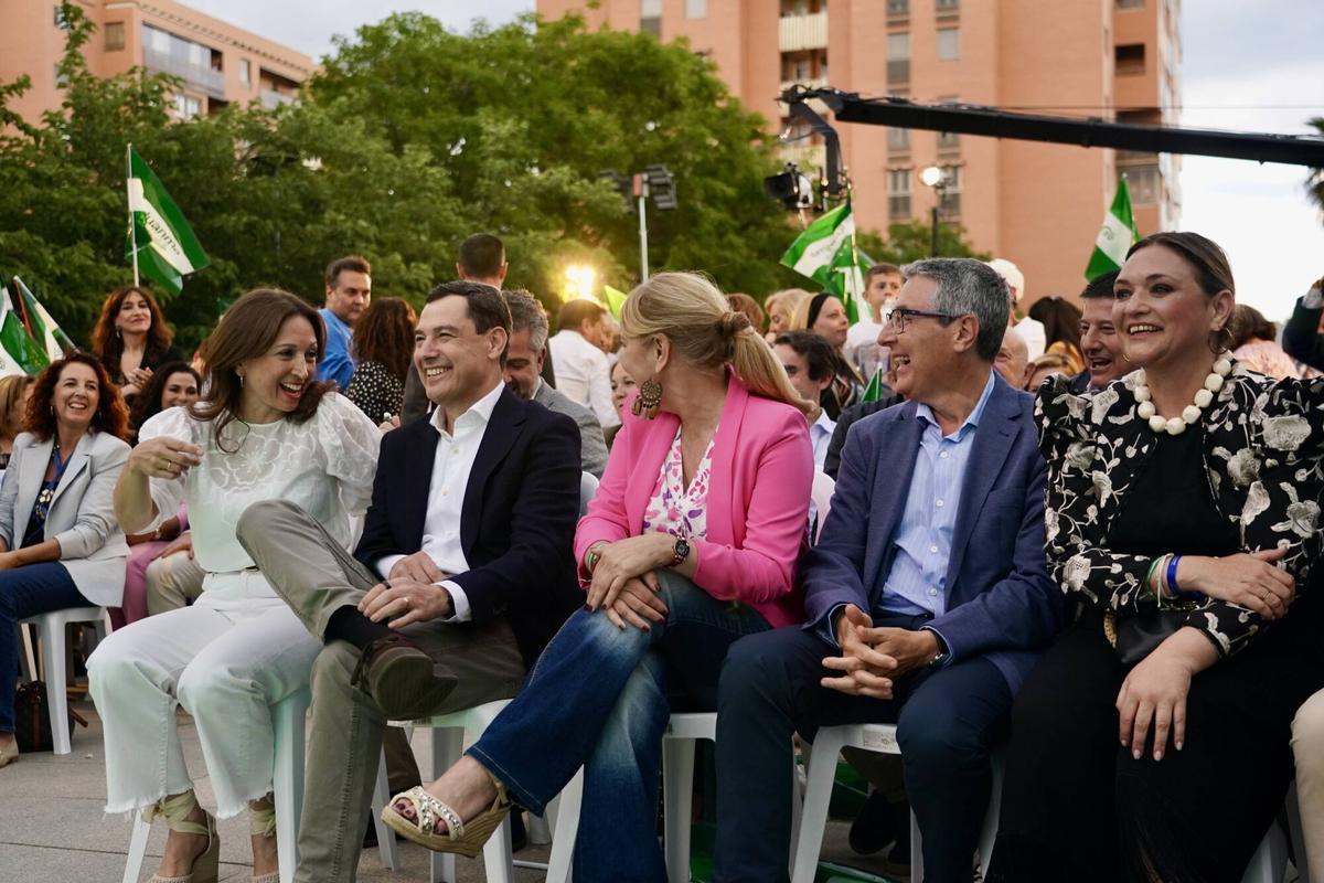 Cierre de campaña de Juanma Moreno, candidato del PP a la presidencia de la Junta de Andalucía, en Málaga