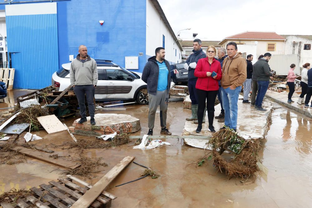 Nueva noche de tormenta y granizo en Málaga que desborda el río Campanillas