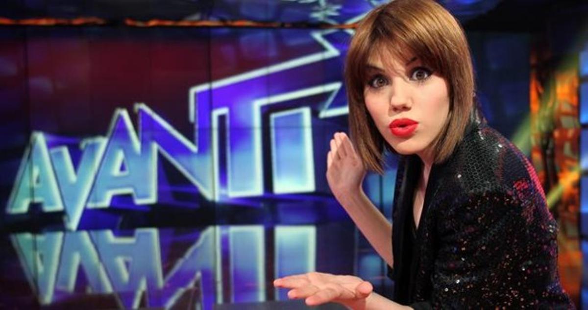 La cantant Angy Fernández, al plató d’’Avanti’. La cantant Angy Fernández, al plató d’’Avanti’.