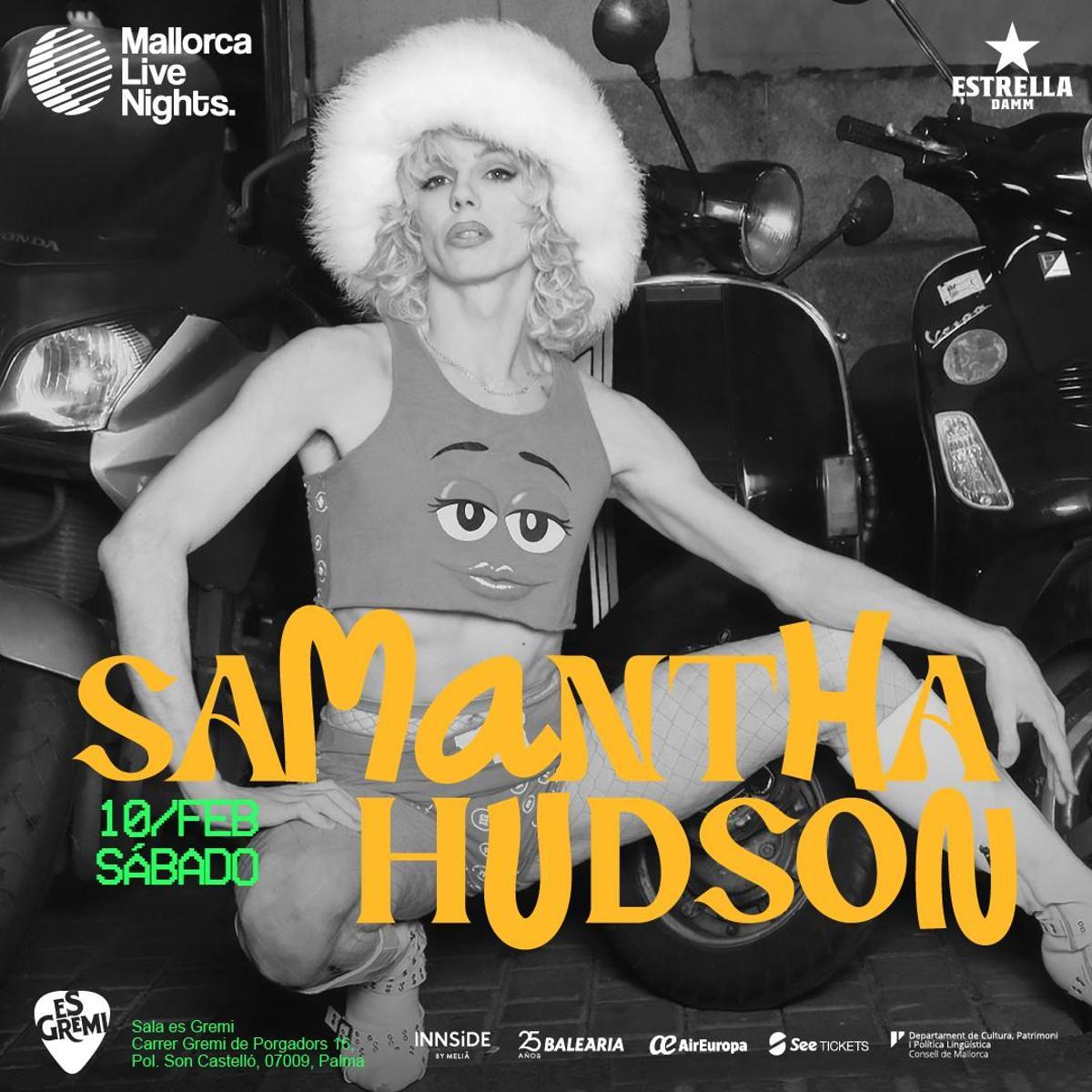 Samantha Hudson actuará en Es Gremi