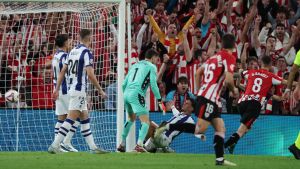 1-0. Un gol de Sancet defiende la plaza europea del Athletic