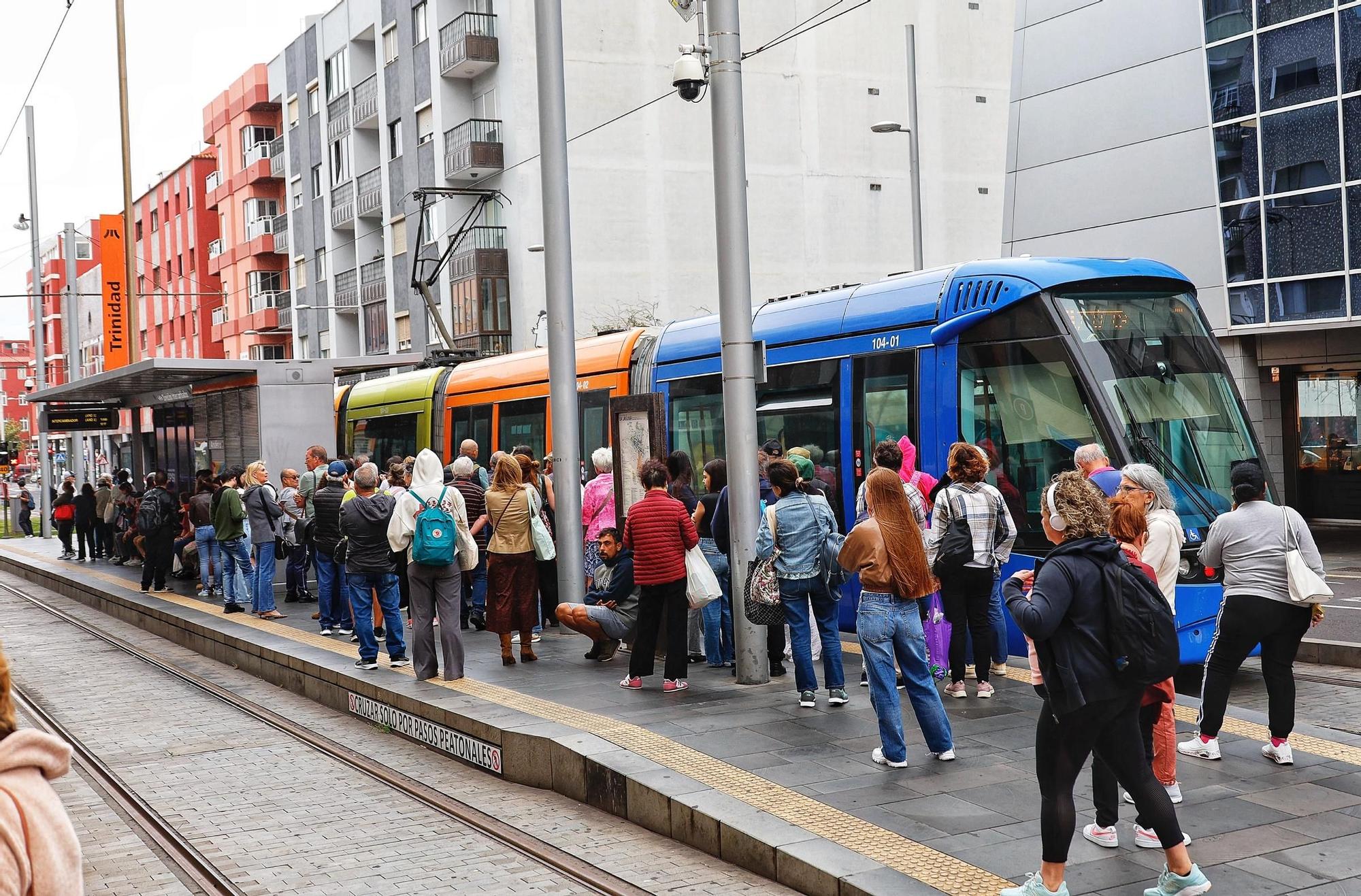Paralización del servicio del tranvía de Tenerife