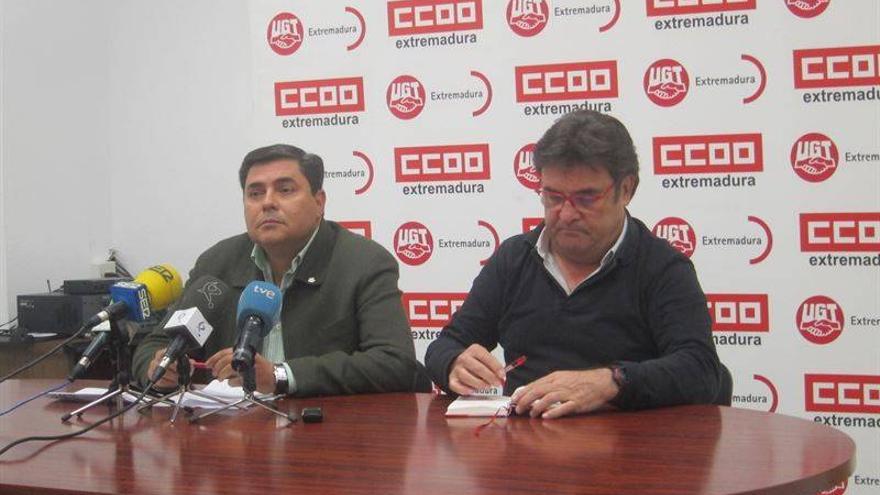 UGT y CCOO dicen que Monago está &quot;inhabilitado&quot; por no atender la pobreza en Extremadura