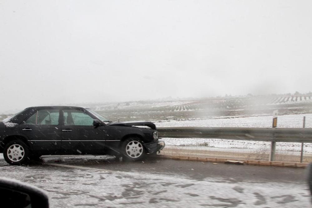 La nieve llega a San Javier, Balsicas y el Campo d