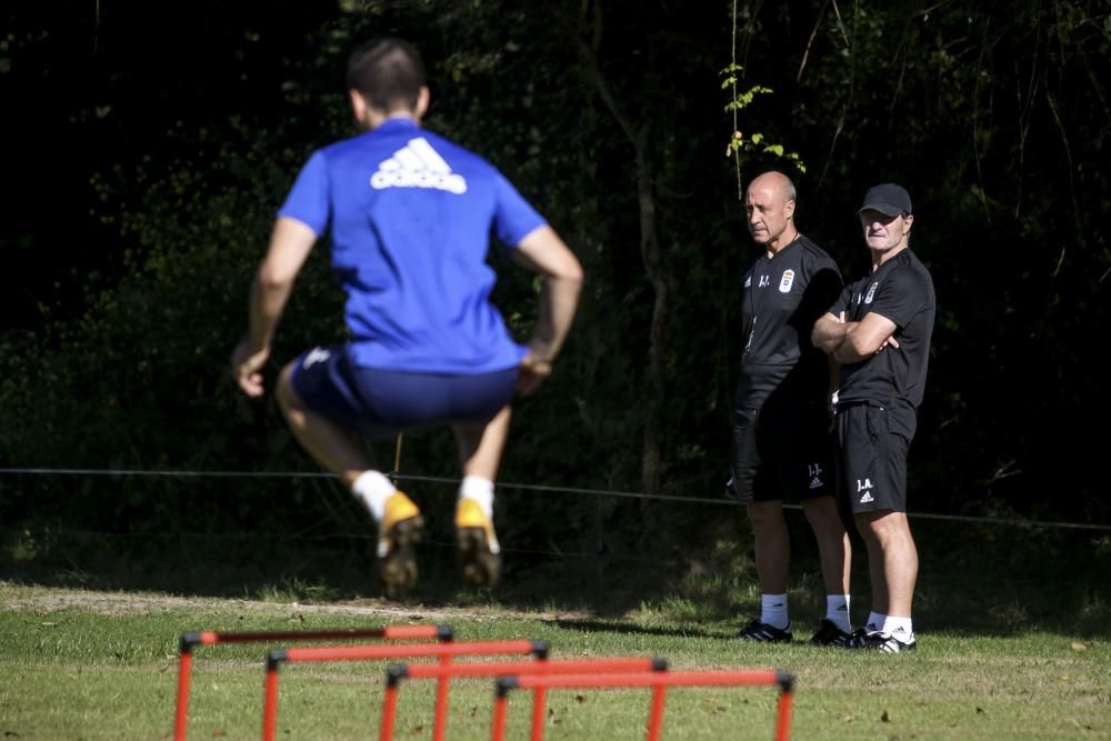 Entrenamiento del Oviedo en el Requexón