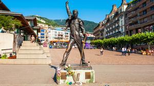 Estatua de Freddy Mercury en Montreaux.