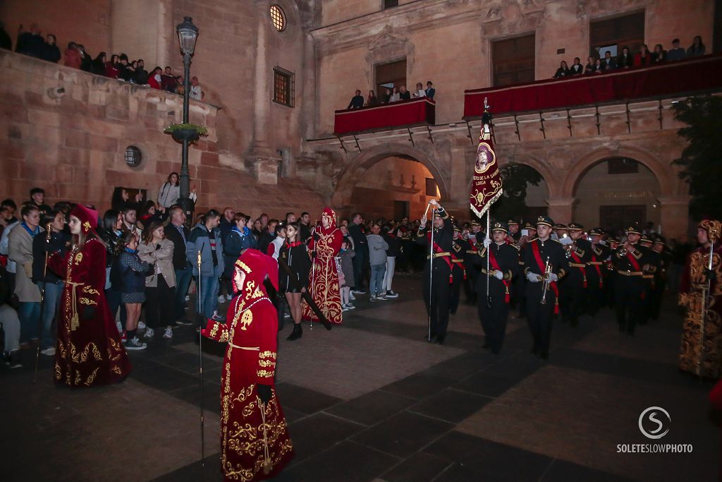 Procesión de la Virgen de la Soledad de la Hermandad de La Curia de Lorca, en imágenes