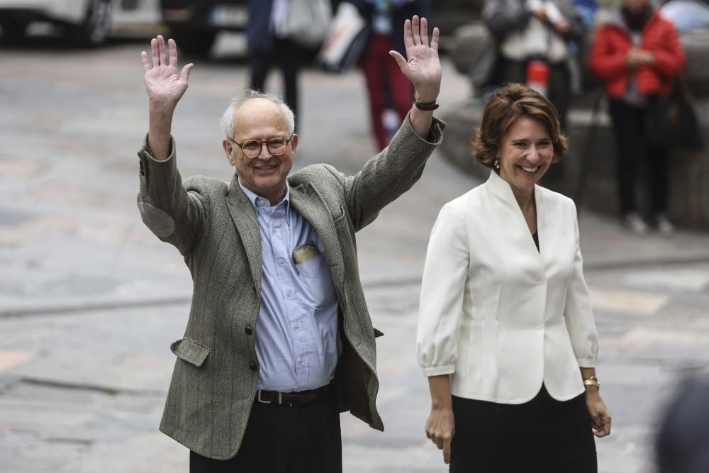 Llegada a Oviedo de Rainer Weiss, premio Princesa de Asturias de Investigación Científica y Técnica