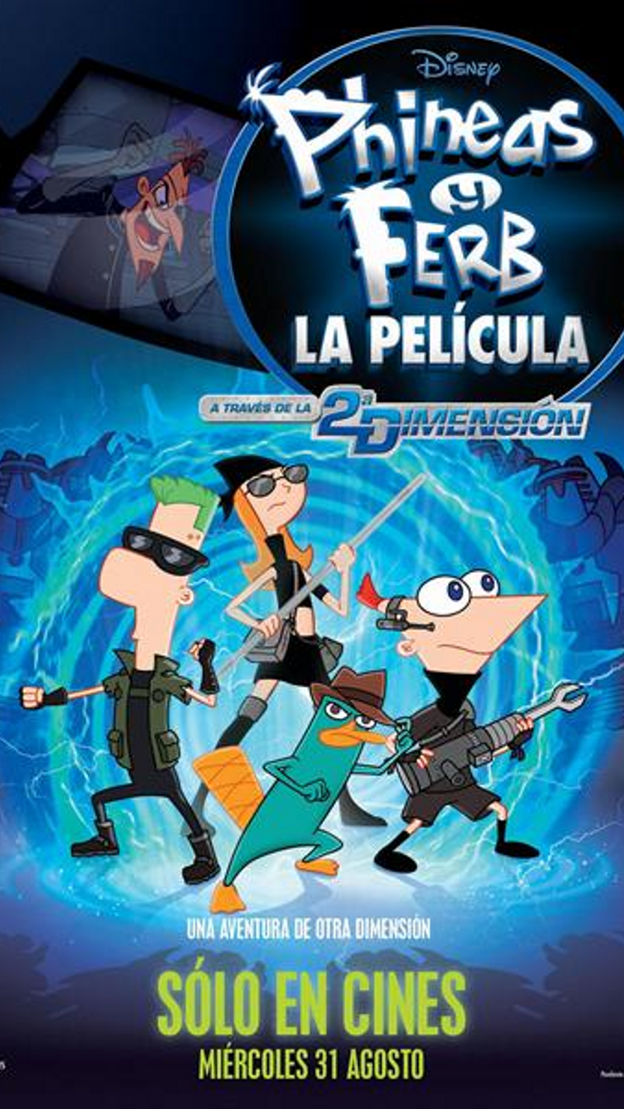 Phineas y Ferb.  A través de la Segunda Dimensión