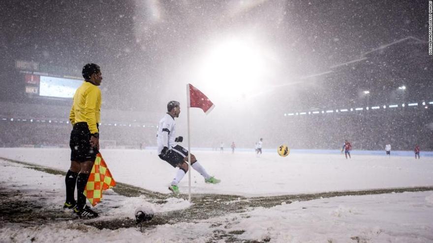 Imagen de un partido de la liga rusa.