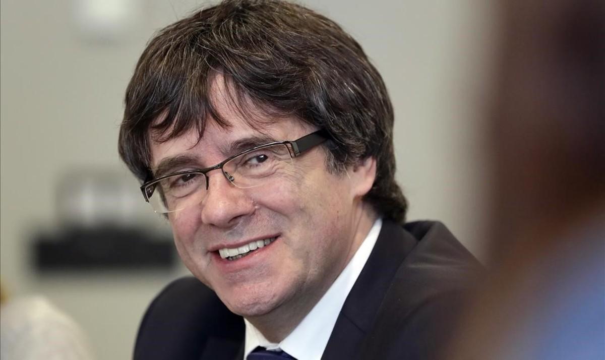 El ’expresident’ Carles Puigdemont en un encuentro en Berlín, en mayo del 2018.