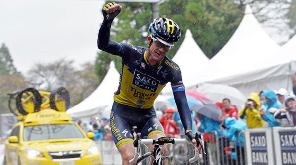 Michael Rogers, després de guanyar la Copa del Japó, el 20 d’octubre passat Michael Rogers, després de guanyar la Copa del Japó, el 20 d’octubre passat