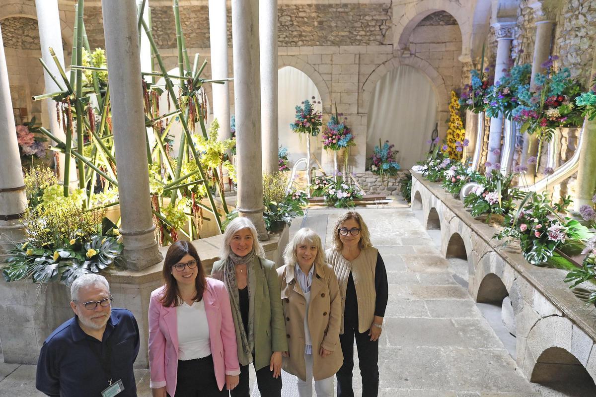 Les fotos del muntatge als Banys Àrabs de Temps de Flors
