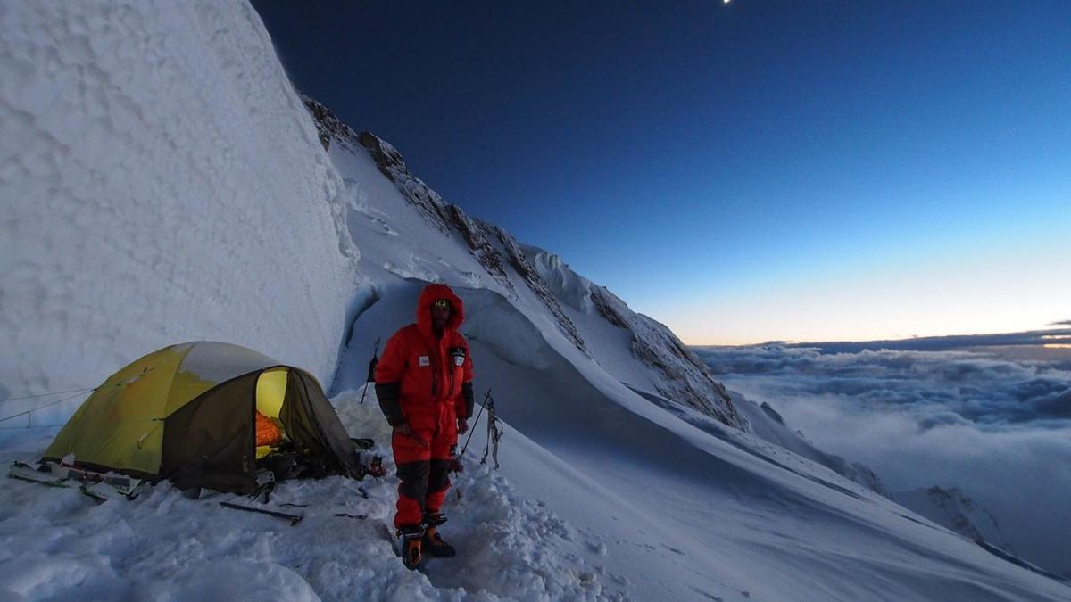 Latorre, en el campo 4 del Nanga Parbat.