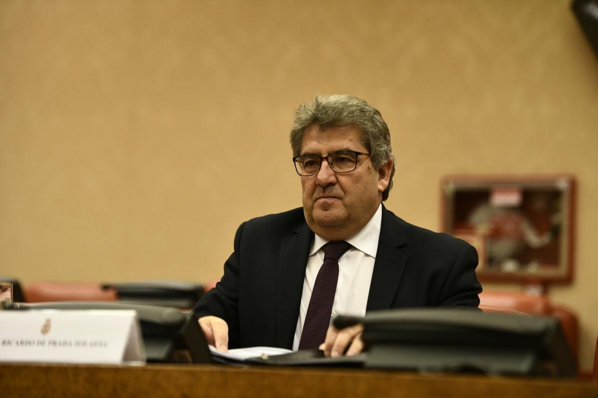 El magistrado de la Sala de lo Penal de la Audiencia Nacional José Ricardo de Prada Solaesa, comparece en Comisión Consultiva de Nombramientos en el Congreso de los Diputados.