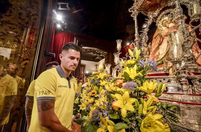 16/08/2017 TEROR. Visita de la UD Las Palmas a la Virgen del Pino en la Básilica de Teror. FOTO: J.PÉREZ CURBELO