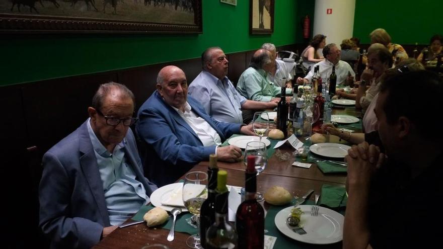 Herminio Ramos durante la comida celebrada por el colectivo el pasado año.