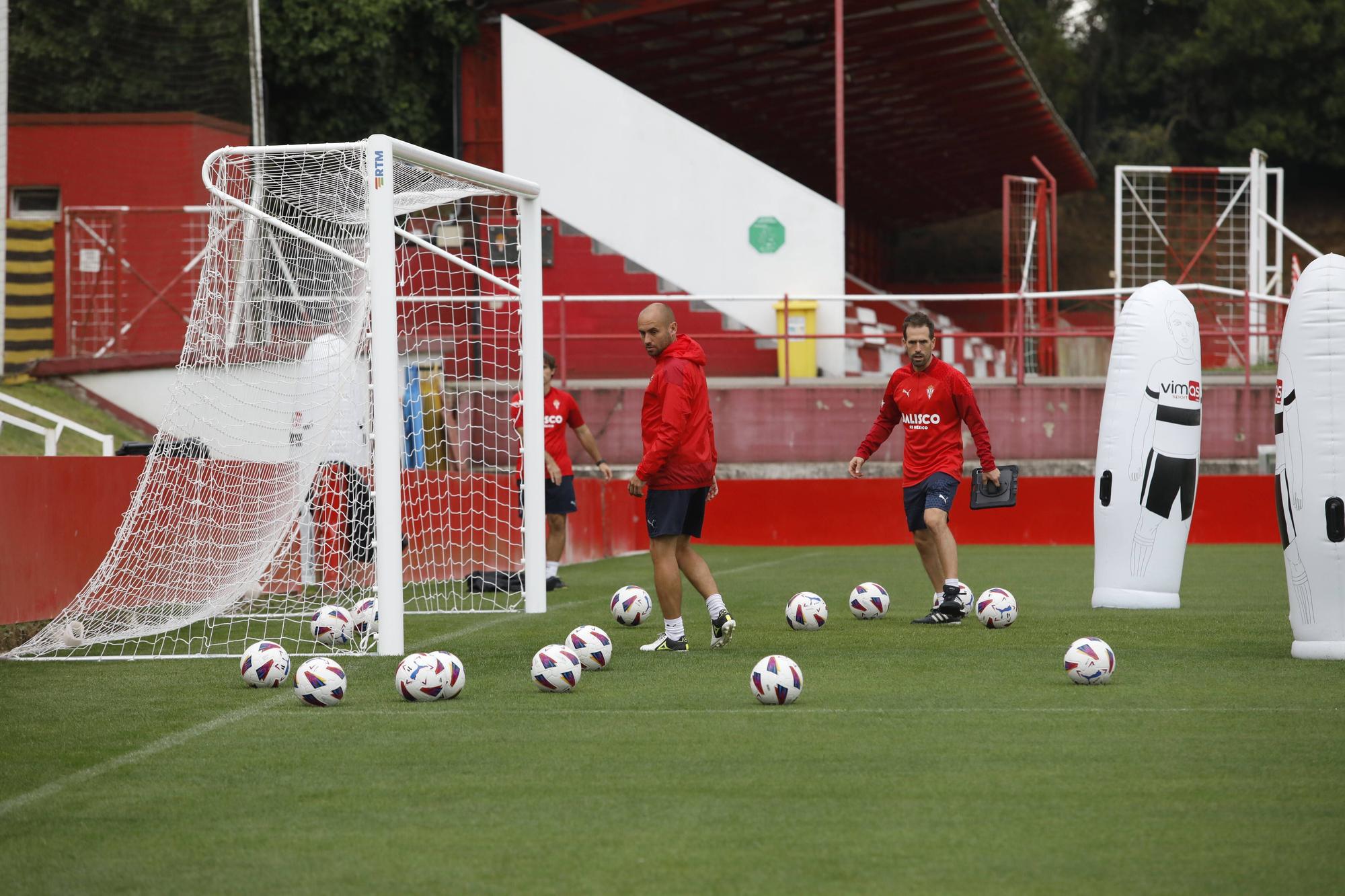 Entrenamiento del Sporting en Mareo