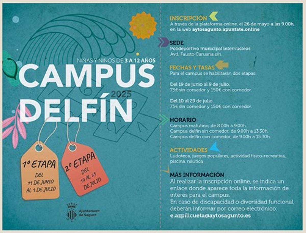 Cartel del Campus Delfin.
