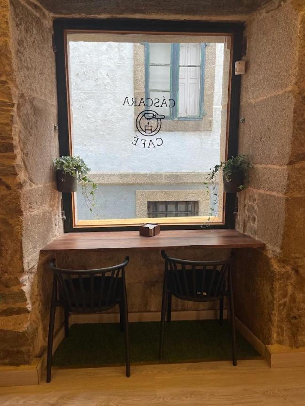 El rincón junto a la cristalera