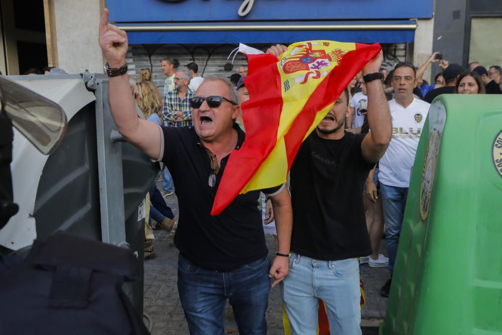 Manifestación 9 d'Octubre Valencia: tensión y altercados