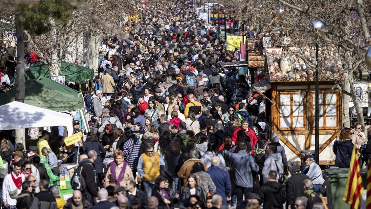 Miles de personas llenaron el parque Tío Jorge el pasado miércoles durante la Cincomarzada.