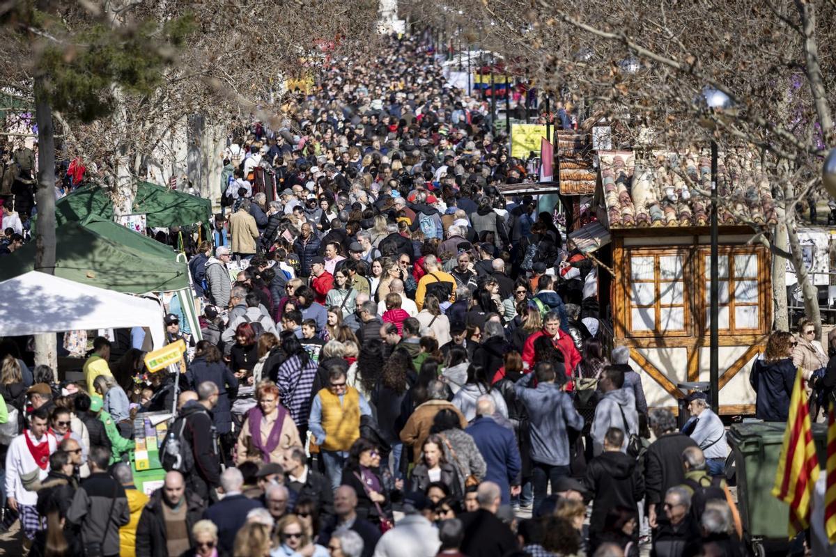 Miles de personas llenaron el parque Tío Jorge el pasado miércoles durante la Cincomarzada.
