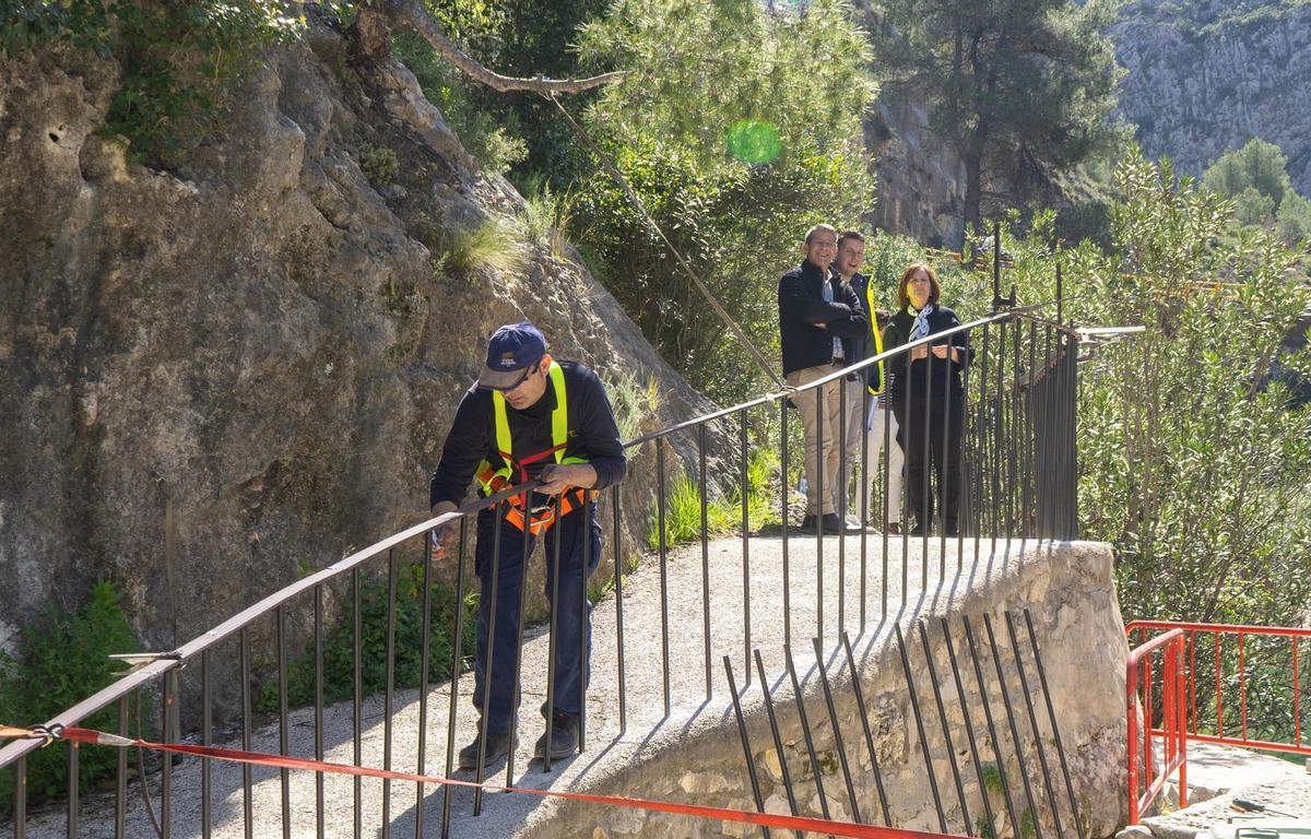 Ontinyent reabrirá el Pou Clar en Semana Santa con las nuevas barandillas antivandálicas