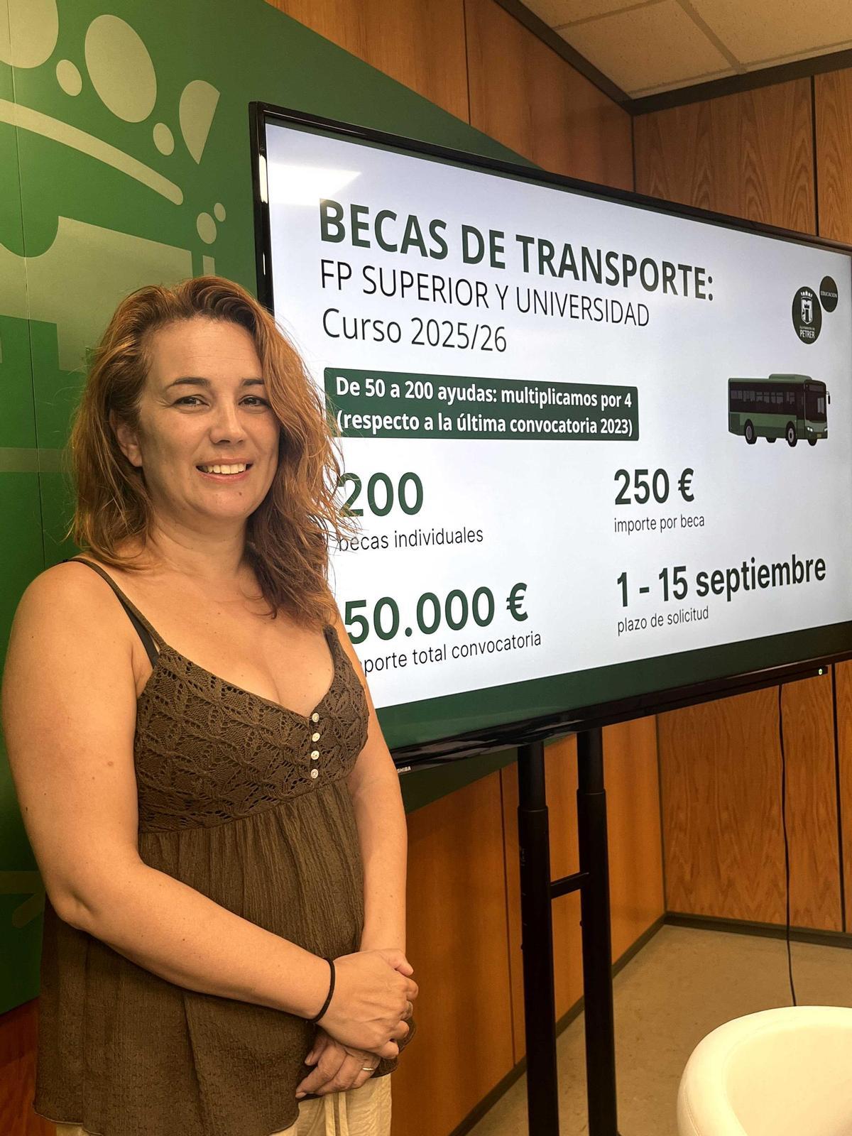 La concejala de Educación ha dado a conocer las ayudas
