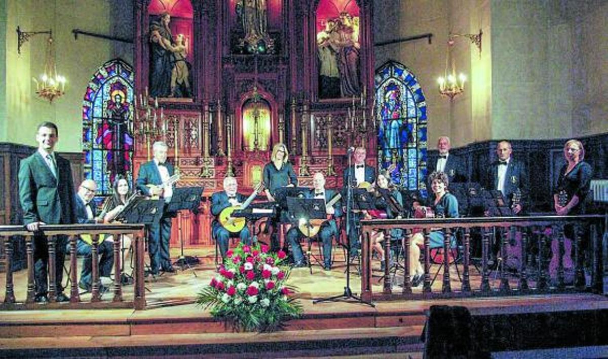 Los integrantes de la formación, en un recital ofrecido en la iglesia del Seminario Menor de Toro. | Cedida A. Berián