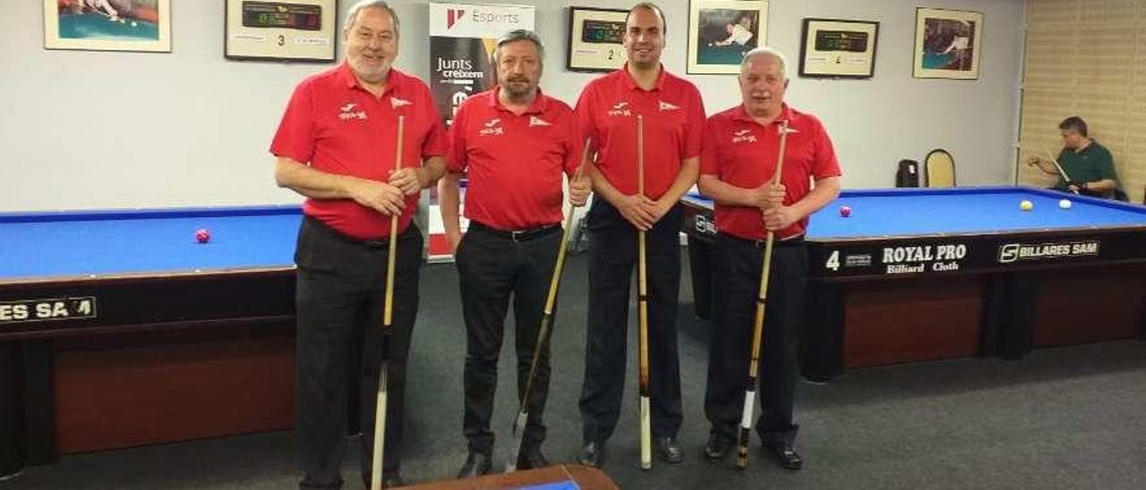 Javier García Torre, Antonio Menéndez, Rubén Estrada y Benedicto Conlledo.