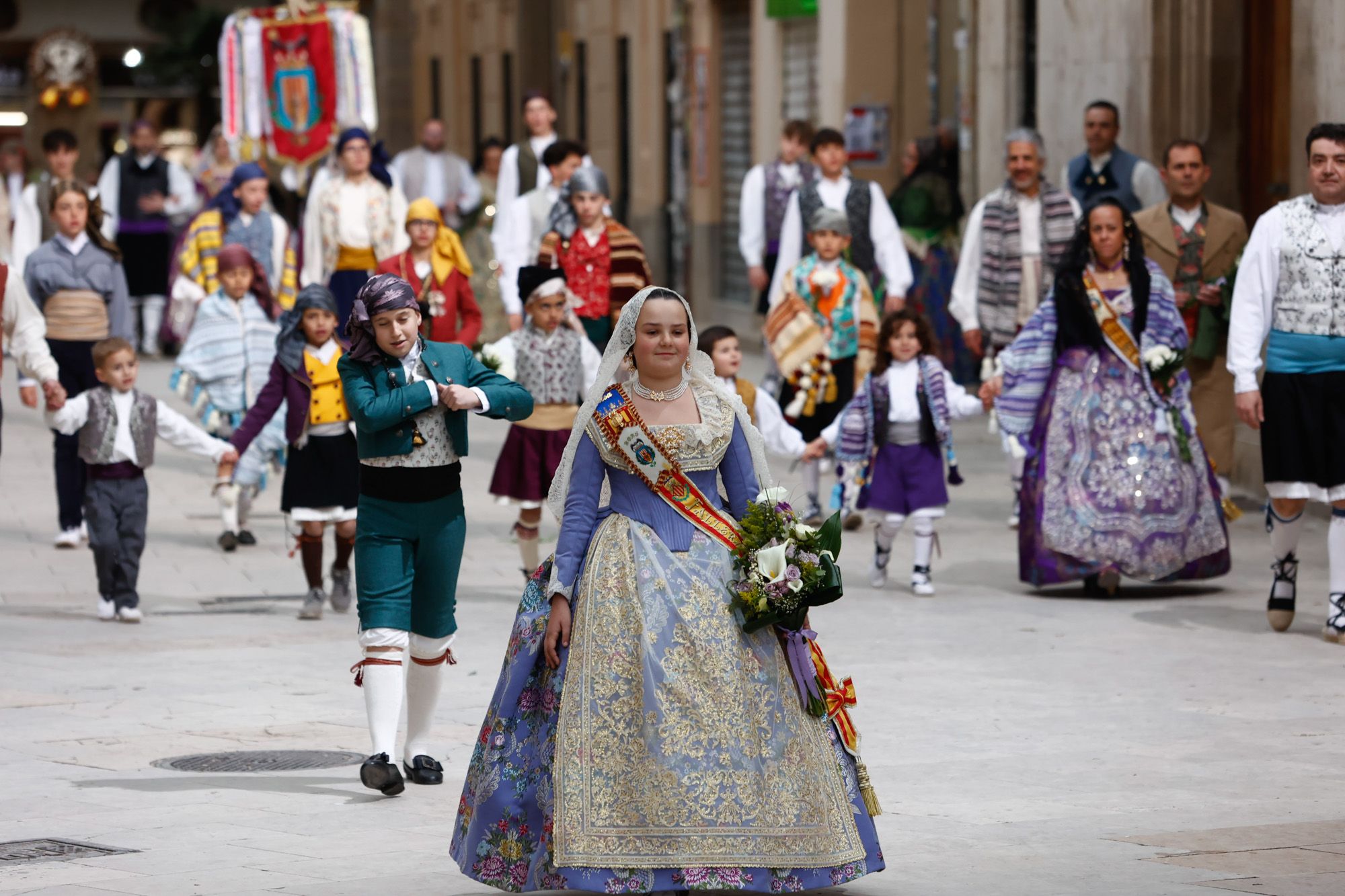 Falleras Mayores en la Ofrenda 2025. Día 17 (1/4)