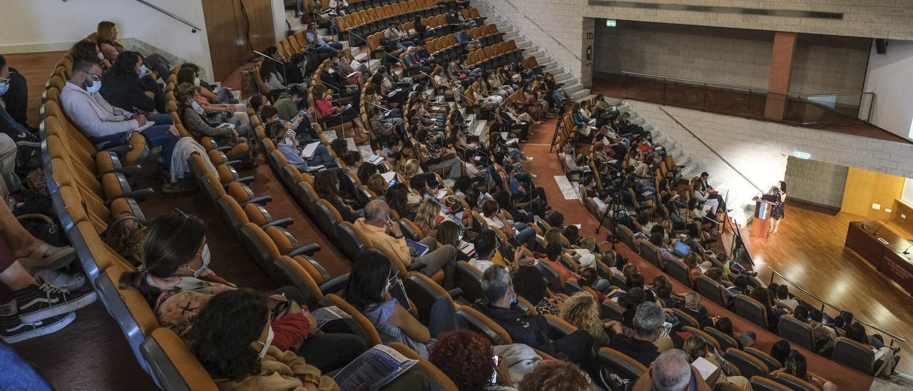 Un instante de la celebración de la jornada en el Auditorio del Hospital Universitario de Gran Canaria Doctor Negrín.