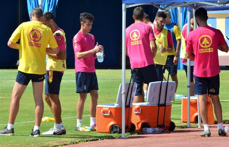 Fase final del entrenamiento de la UD Las Palmas