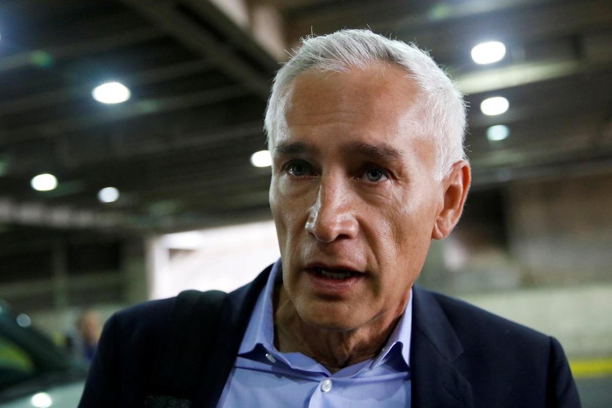 Jorge Ramos  anchor of Spanish-language U S  television network Univision  talks to the media as he prepares to leave the country at the Simon Bolivar international airport  in Caracas  Venezuela February 26  2019  REUTERS Carlos Garcia Rawlins