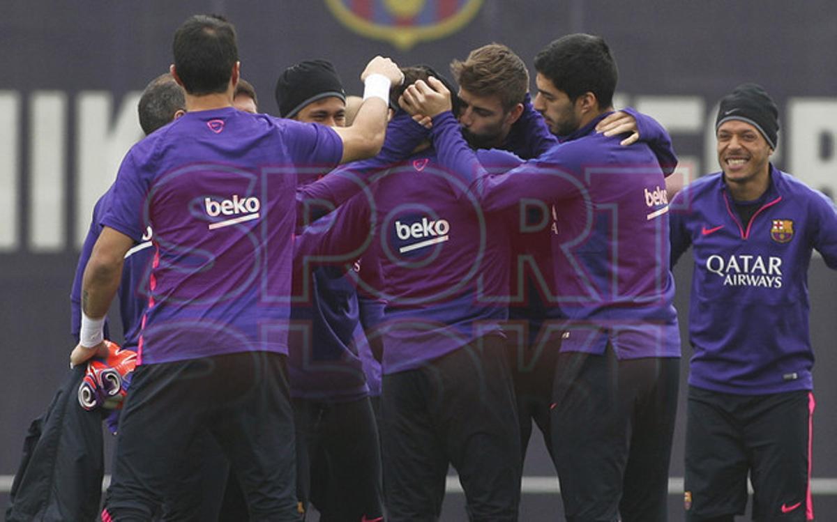 Entreno del FC Barcelona antes del clásico Entreno del FC Barcelona antes del clásico