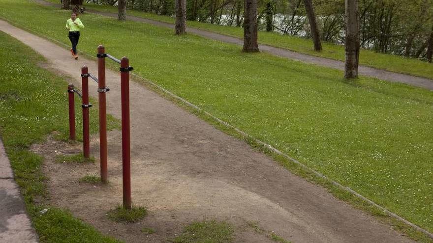 La pista finlandesa de Los Llerones, en Sama.