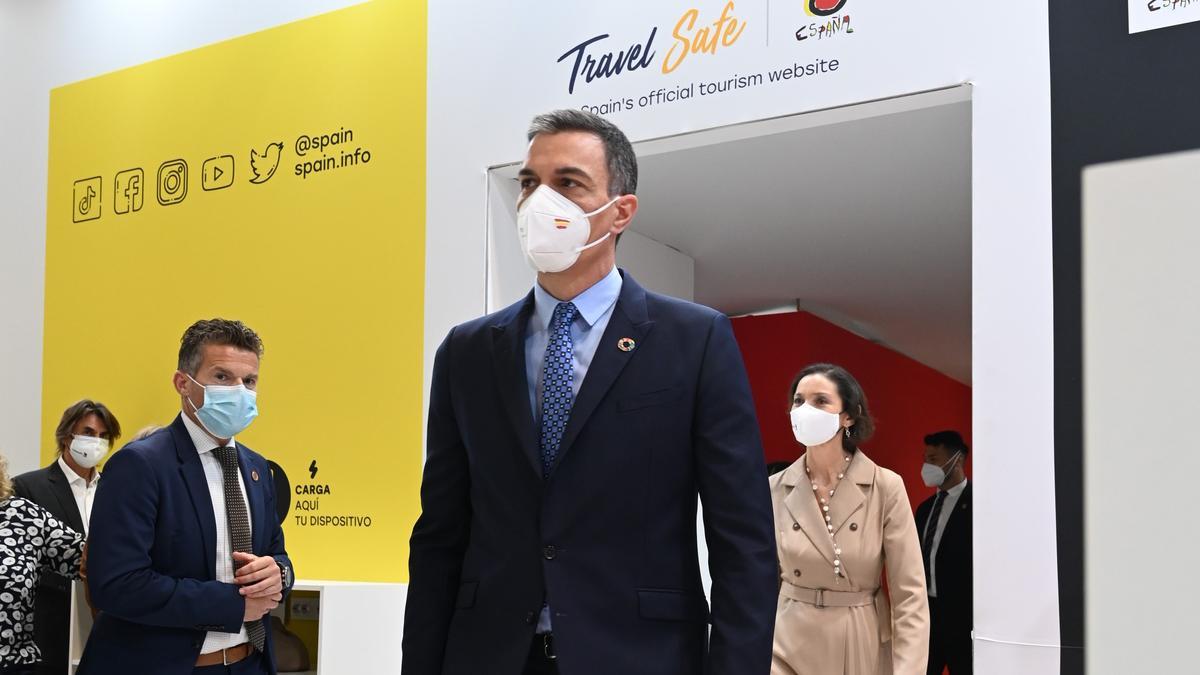 Pedro Sánchez, durant la seva visita a Fitur.