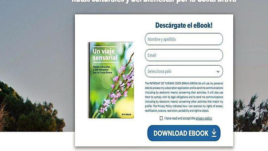 Pagina d&#039;inici a partir de la qual és possible descarregar-se el llibre gratuïtament