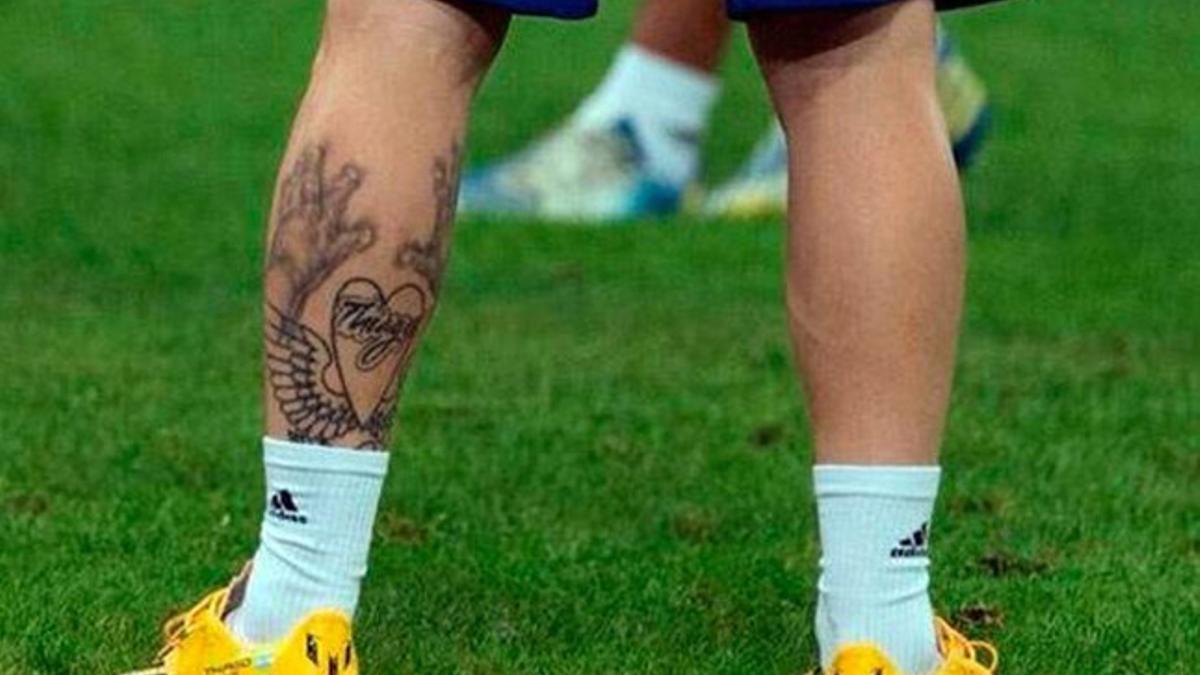 Así luce el renovado tatuaje de Messi