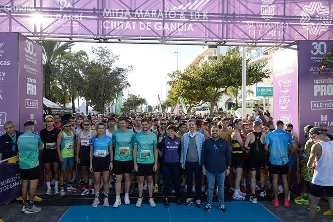 Más de 3.000 atletas corren la Mitja Marató & 10K Ciutat de Gandia 2025