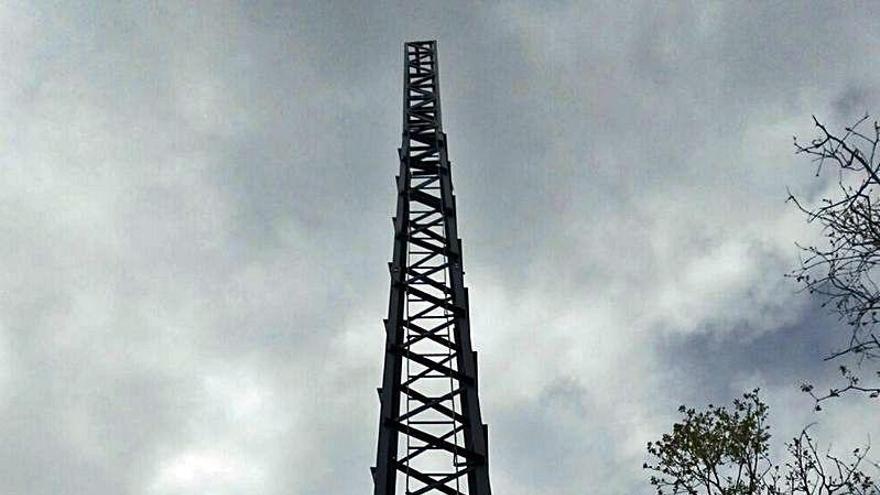 La torre de telecomunicacions es va començar a construir l&#039;any 2018.