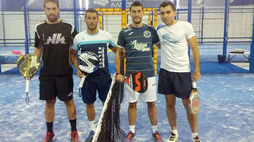 Fernando Aldao, Josito Reyes, Jorge López y César Rodríguez.