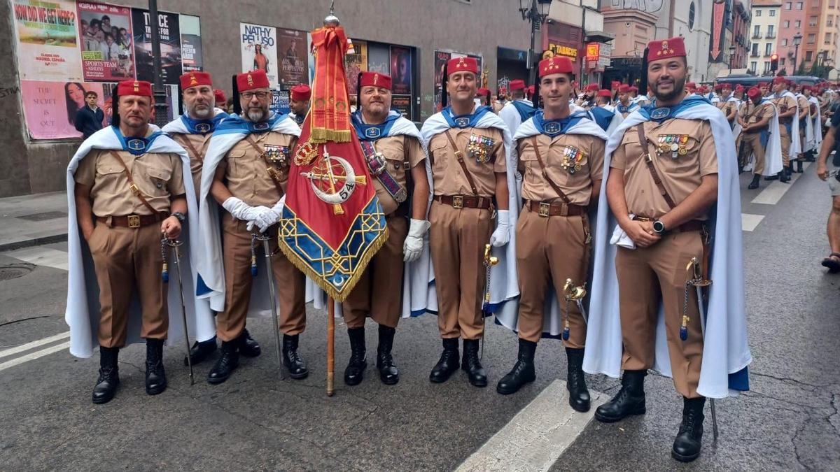 Un grupo de regulares de Ceuta.